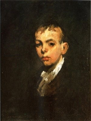 George Wesley Bellows - Head of a Boy (or Gray Boy)