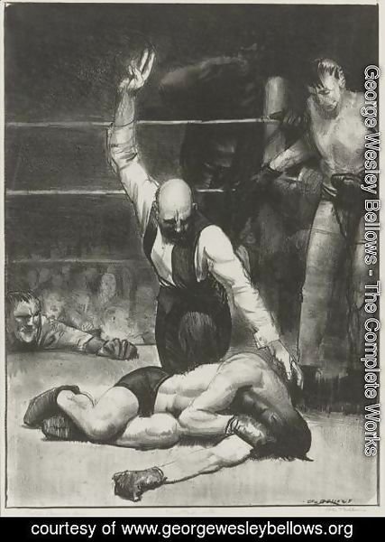 George Wesley Bellows - Counted Out, Second Stone