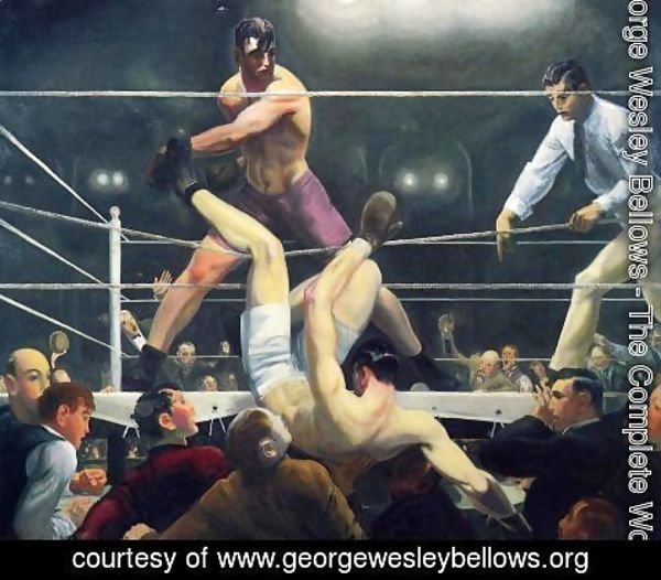 George Wesley Bellows - Dempsey And Firpo Aka Brodies Revenge