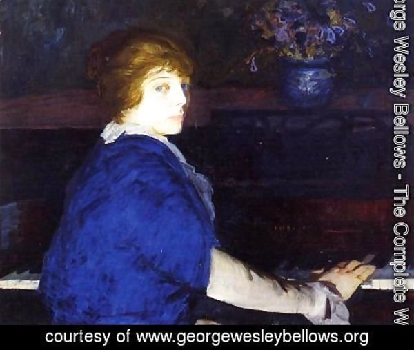 George Wesley Bellows - Emma At The Piano