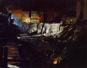George Wesley Bellows - Excavation At Night