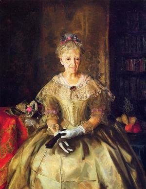 George Wesley Bellows - Mrs  T  In Cream Silk  No 1