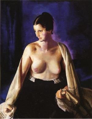 George Wesley Bellows - Nude With White Shawl