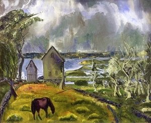 George Wesley Bellows - Old Orchard  Newport  Rhode Island