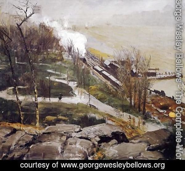 George Wesley Bellows - Rain On The River