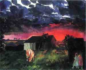 George Wesley Bellows - Red Sun