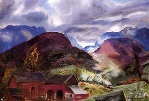 George Wesley Bellows - Snow Capped Mountains