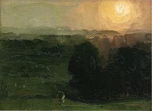 George Wesley Bellows - Sunset  Jersey Hills