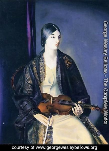 George Wesley Bellows - The Violinist Leila Kalman