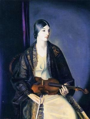 George Wesley Bellows - The Violinist Leila Kalman