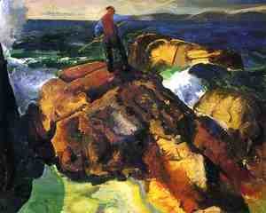 George Wesley Bellows - The Fisherman (study)