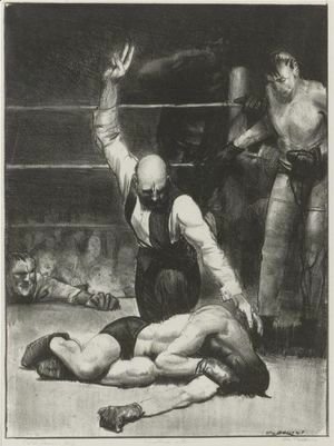 George Wesley Bellows - Counted Out, Second Stone