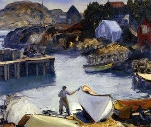 George Wesley Bellows - Cleaning His Lobster Boat