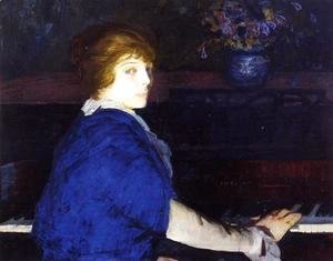 George Wesley Bellows - Emma At The Piano