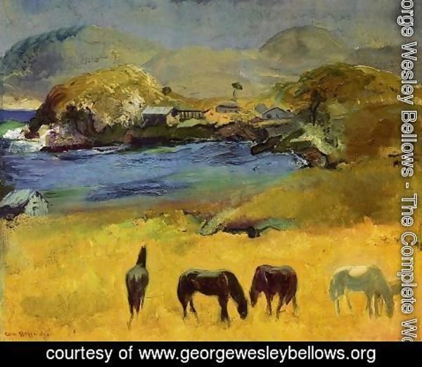 George Wesley Bellows - Horses  Carmel