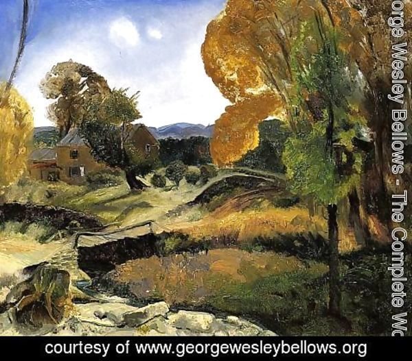 George Wesley Bellows - Little Bridge  Woodstock