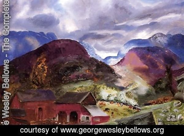 George Wesley Bellows - Snow Capped Mountains