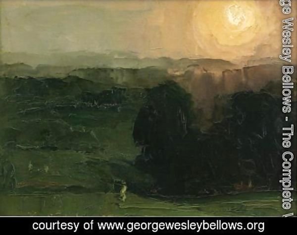 George Wesley Bellows - Sunset  Jersey Hills