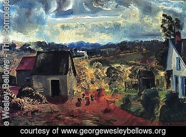 George Wesley Bellows - Sunset  Shady Valley Aka Boggs Road