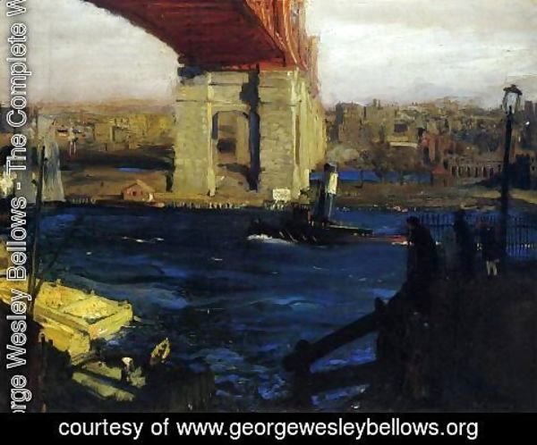 George Wesley Bellows - The Bridge  Blackwells Island