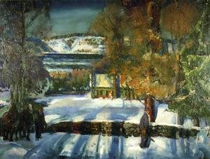 George Wesley Bellows - Winter Road